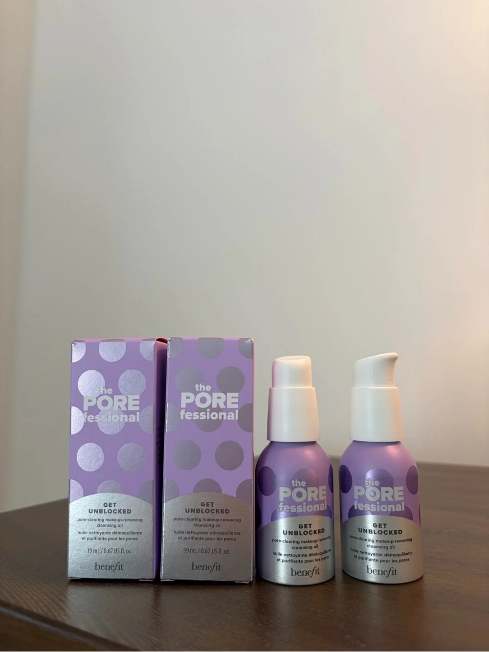 2 pack Benefit The pore fessional Get Unblocked Cleansing Oil 19ml/0.67oz